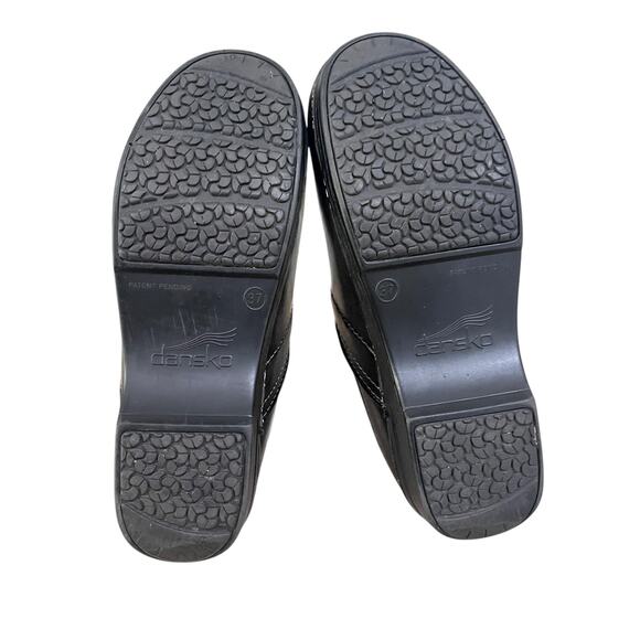 Dansko Shoes Womens Size 37 Black XP Leather Clogs Slip On Professional Work - Picture 8 of 11